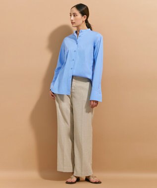 BEIGE， ALBERT / バンドカラーシャツ Sax