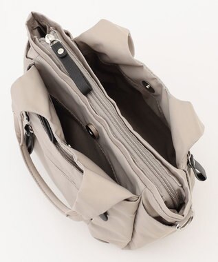 LA BAGAGERIE 【MONICA】ラウンド2WAYミニトートバッグ ライトグレー