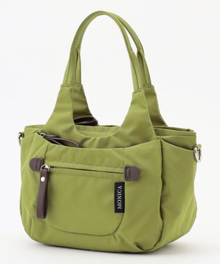 LA BAGAGERIE 【MONICA】ラウンド2WAYミニトートバッグ グリーン