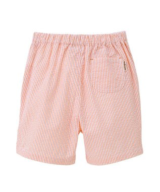 MIKI HOUSE HOT BISCUITS 【80-120cm】サッカー素材 5分丈パンツ オレンジ