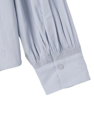 YECCA VECCA ギャザーブラウス Light Blue