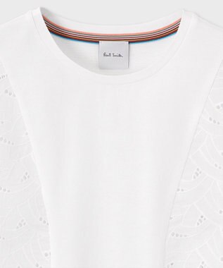 Paul Smith レース コンビ 半袖カットソー ホワイト