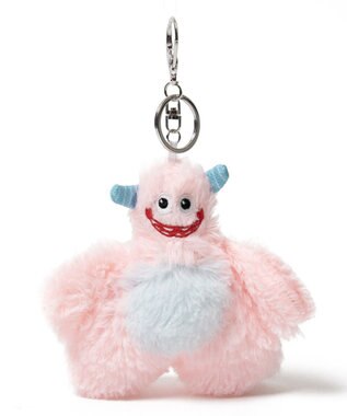 WEGO ぽいんぽいんモンスターぬいぐるみキーホルダー ピンク