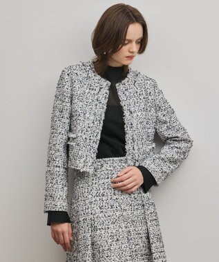 GRACE CONTINENTAL ミックスツイードジャケット