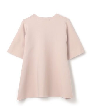 UNFILO ハーフスリーブ ペプラムニット ピンク