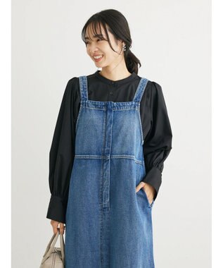 Green Parks タックブラウス Black