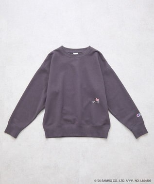 earth music&ecology チャンピオン　ハローキティ×ｅｍａｅ裏毛プルオーハ Charcoal Gray