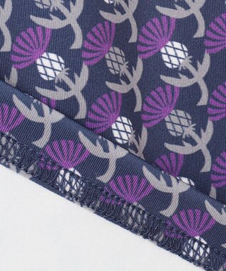 23区GOLF 【MEN】【吸水速乾/UVカット】アザミ小紋柄半袖ポロシャツ パープル系5