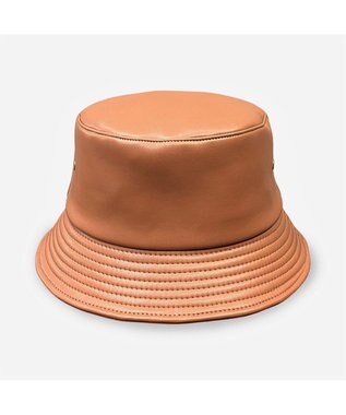 林八百吉商店 un chapeau  エコレザーバケットハット オレンジ