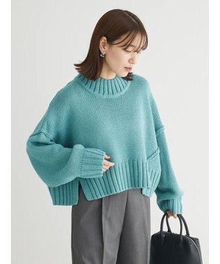 Green Parks ・ＳＵＧＡＲ　ＳＰＯＯＮ　ハイネックショートニット Green