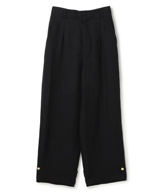 BEIGE， BERNARD / リネン混 ヘムタグ 2WAYパンツ Black