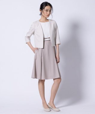 TOCCA 【消臭】BRIGHT LUMINOUS 七分袖ジャケット ベージュ系