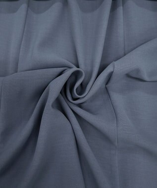 Tiaclasse L 【洗える】サイドギャザーワンピース ブルー