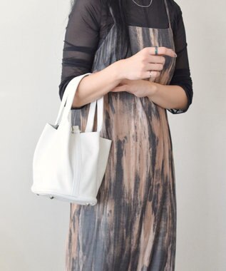 INTER-CHAUSSURES 【ANDREA CARDONE】レザーバケットバッグ ホワイト