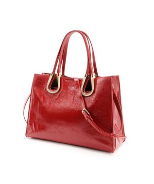 MioFIRANO ホースシューエナメルハンドバッグ 2WAY　FIRANO フィラノ RED