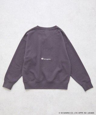 earth music&ecology チャンピオン　ハローキティ×ｅｍａｅ裏毛プルオーハ Charcoal Gray