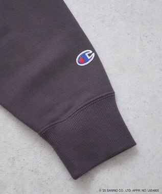 earth music&ecology チャンピオン　ハローキティ×ｅｍａｅ裏毛プルオーハ Charcoal Gray