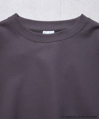 earth music&ecology チャンピオン　ハローキティ×ｅｍａｅ裏毛プルオーハ Charcoal Gray