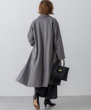 23区 S COLOMBOカシミヤビーバー ダブルフロント チェスターコート グレー系