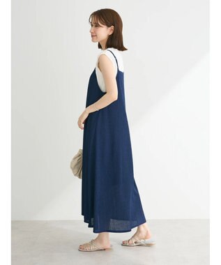 Green Parks BEST PRICE 表面感カットキャミワンピース Blue