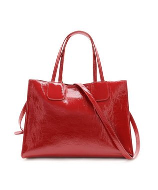 MioFIRANO ホースシューエナメルハンドバッグ 2WAY　FIRANO フィラノ RED