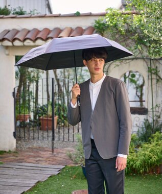 MOONBAT 【遮光100％/３秒で折りたためる日傘】晴雨兼用 折りたたみ傘 ウラワザ ダークグレー