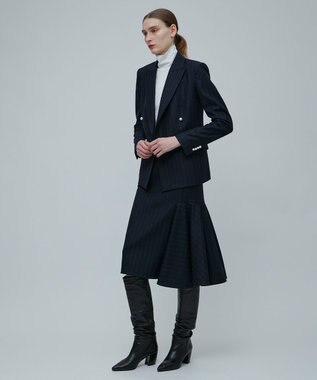 BEIGE， MARCEAU / パールジャケット Navy × White Line