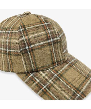 林八百吉商店 Champion ネルチェックロングキャップ カーキ