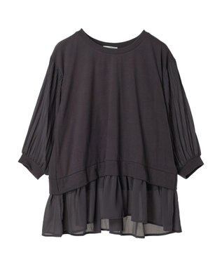 Green Parks 消しプリーツドッキングカットチュニック Gray