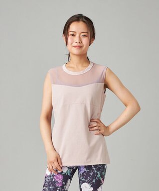 Chacott HandsomeCotton チュールノースリーブTシャツ