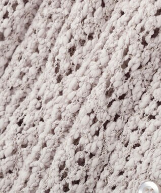 earth music&ecology 【予約】透かし編みニットキャミビスチェ ライトグレー