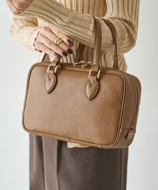 russet 【2025AW新作】シュリンクレザー2WAYミニボストンバッグ(CE-1581) Brown