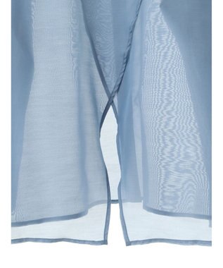 earth music&ecology バックスリットシアーシャツ Blue