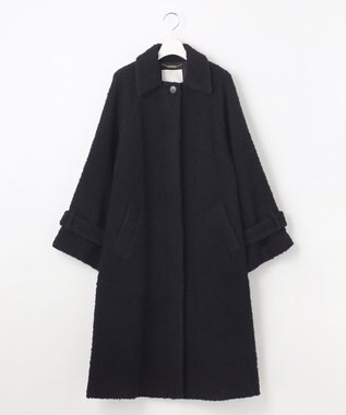 自由区 S FLUFFYステンカラー コート ブラック系