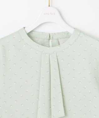 ANY SIS 【洗える】ボウタイ ブラウス ミント