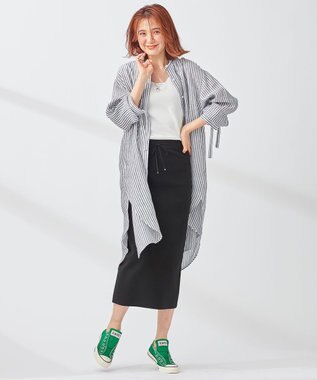 WEB/一部店舗限定】 LIBECO LINEN チュニックシャツ / 23区