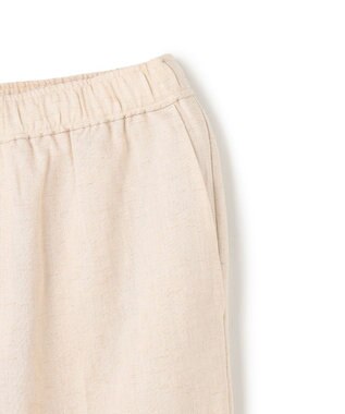 UNFILO 【セットアップ着用可/ウエストゴム】TENNEN TOUCH セミフレア パンツ ベージュ