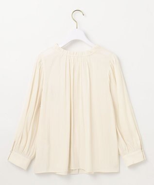 ANY SIS S 【低身長企画】フェミニンギャザー ブラウス アイボリー