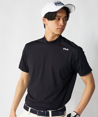 FILA GOLF／marie claire 【FILA GOLF】半袖モックネックシャツ ブラック