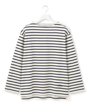 J.PRESS YORK STREET 【UNISEX】インディゴボーダーロングTシャツ ネイビー系1