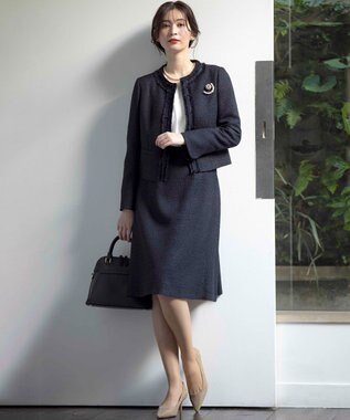 組曲 ドビーシフォン ニュアンスタック ブラウス アイボリー系