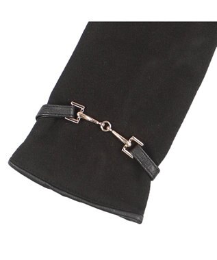 UNBILLION カシュネ cache nez / ビット金具付きジャージー手袋 ブラック