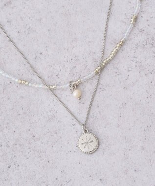 earth music&ecology 【2SET】ビーズ＆プレートネックレス