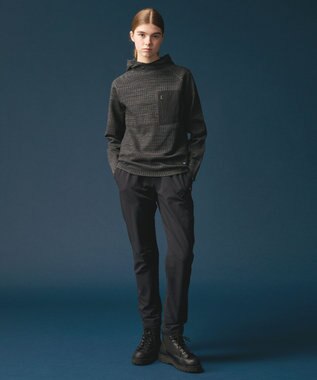 JOSEPH ABBOUD MOUNTAIN 【軽さ/ストレッチ】ホールガーメント3Dニット パーカー グレー系