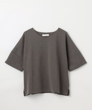 ANY ドライポンチVネックプルオーバー モカ