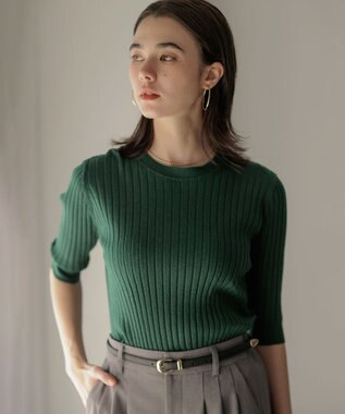 組曲 S 【ご好評につき追加販売 / 新色追加】ラメアンサンブル ニット ダークグリーン系