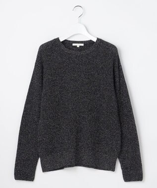 自由区 L 【カタログ掲載】カラーメランジ ニット ブラック