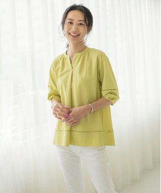 J.PRESS LADIES ナチュラルジャージー カットソー ピスタチオ系