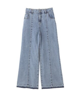 YECCA VECCA 綿麻バギーデニムパンツ Light Indigo