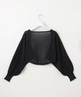 Feroux ラメニット ボレロ ブラック系